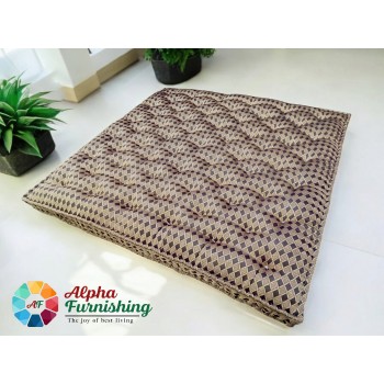 Sale Active 6 x 6.5 Feet Box Type Cotton Mattress Duble Bed For Back pain Relief - Golden Brown Rui ka Gadda (72 x 78 Inch)